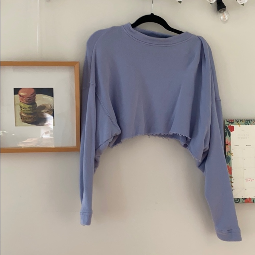 Cropped Sky Blue Sweater